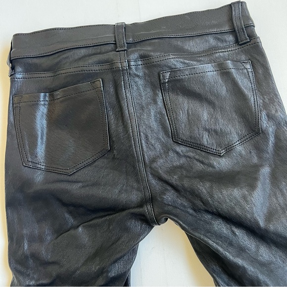 J Brand Bonded Studded Leather Pant in Noir Black - Picture 7 of 11